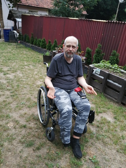 Elbląg, Pan Marcin stracił nogę przez cukrzycę,