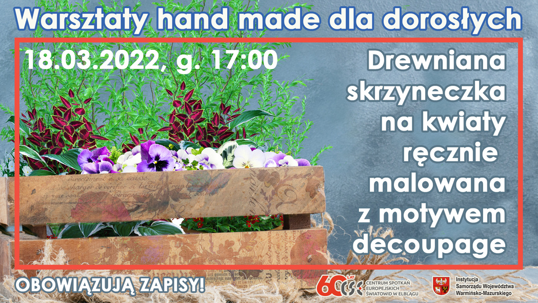 Elbląg, Warsztaty hand made dla dorosłych