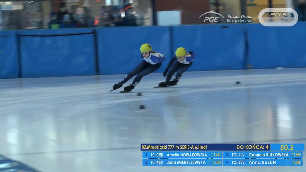 Elbląg, Amelia Nowakowska i Martyna Górka z Orła Elbląg rywalizowały na mistrzostwach Polski (kadr z kanału YT PZŁS)