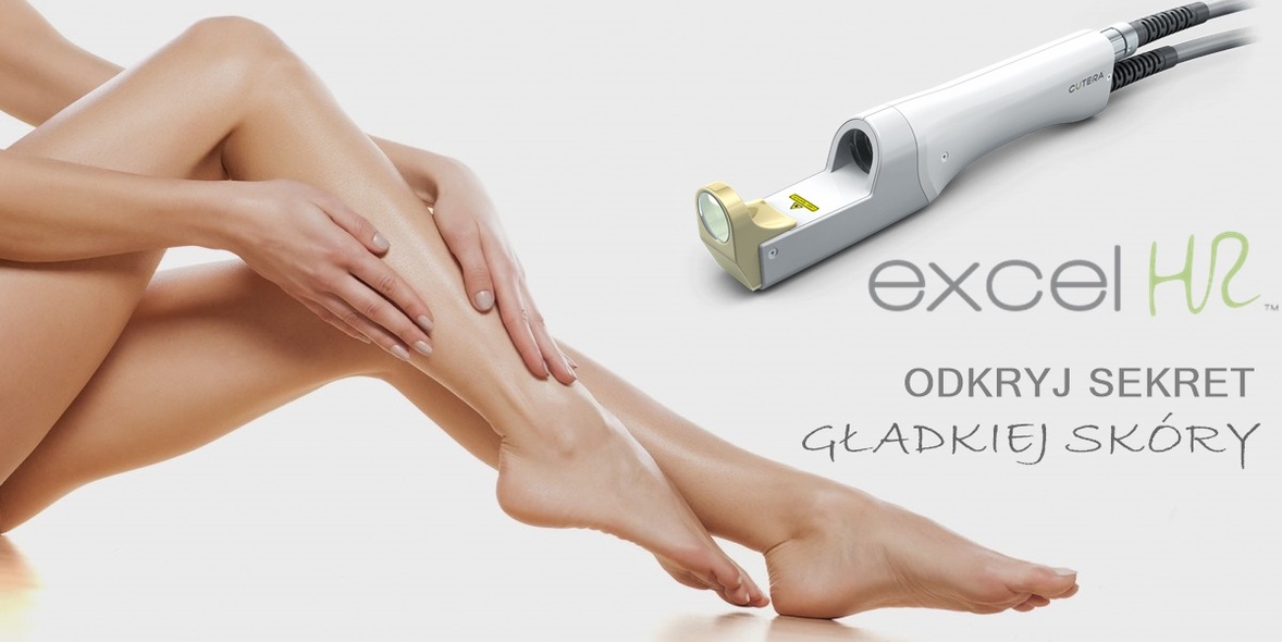 Wybierz trwałą i bezbolesną depilację laserową jedynym w Elblągu laserem aleksandrytowym Cutera Excel HR