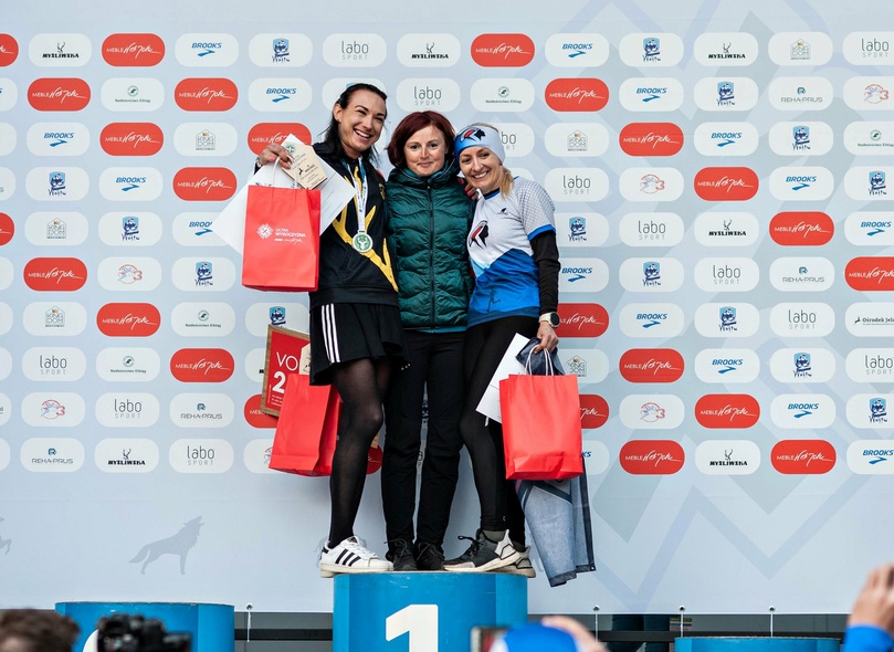 Elbląg, Pierwsza trójka rywalizacji kobiet na 80 km W środku elblążanka Anna Kukuć-Kwapiszewska Elbląg, Pierwsza trójka rywalizacji kobiet na 80 km W środku elblążanka Anna Kukuć-Kwapiszewska