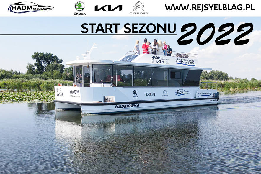 HADM Gramatowski zaprasza na pierwsze rejsy w sezonie 2022 katamaranem HADMik i HADMówka