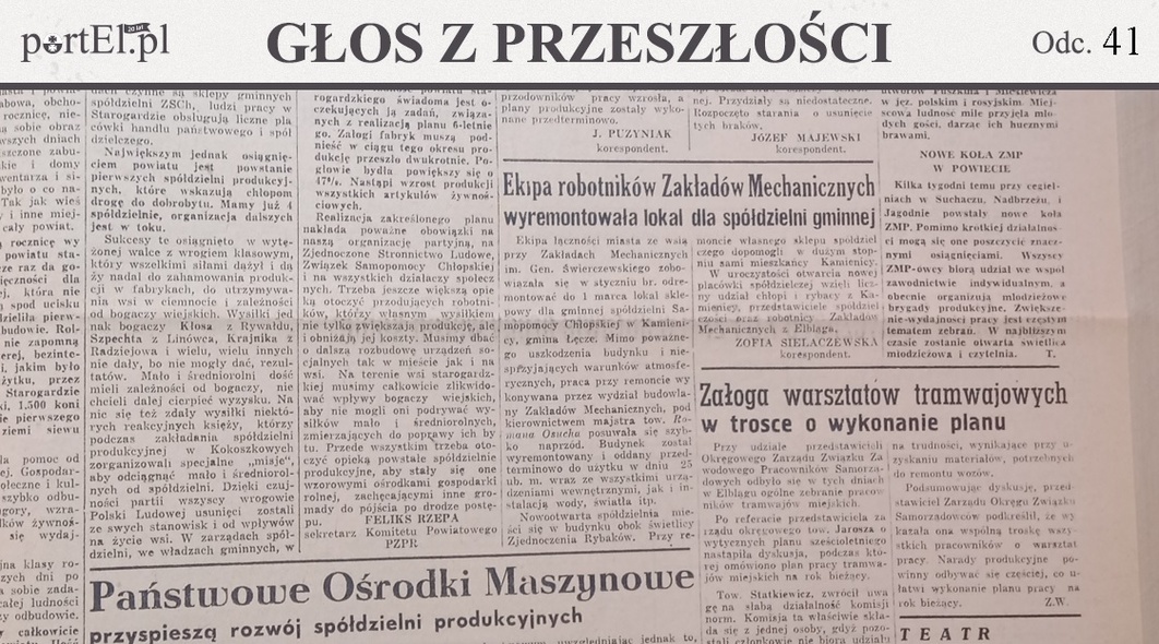 Elbląg, Głos Wybrzeża nr 65, 1950 r.