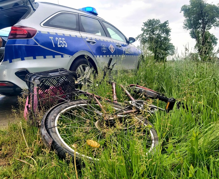 Elbląg, Pijany rowerzysta na drodze 