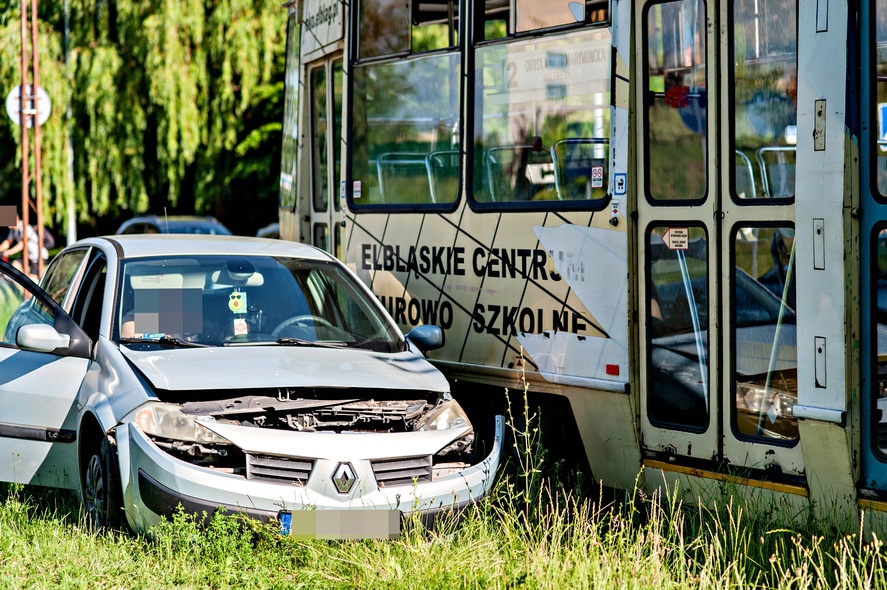 Elbląg, Kolizja z tramwajem