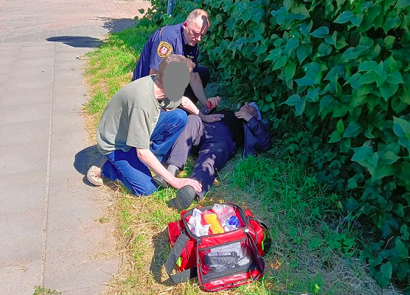 Elbląg, Strażnicy miejscy udzielali pierwszej pomocy przedmedycznej