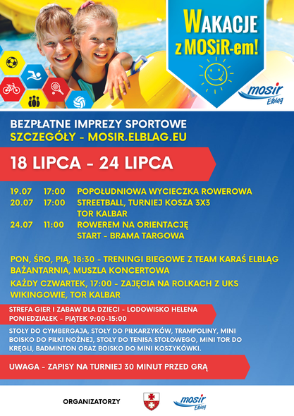 Elbląg, Kolejne wakacyjne atrakcje z MOSiR