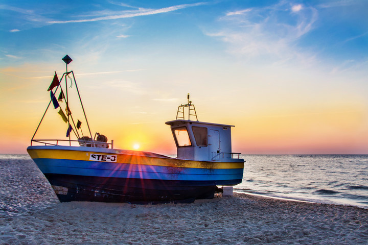 Elbląg, Plaża w Stegnie. Zdjęcie z konkursu Fotka Miesiąca, wrzesień 2019