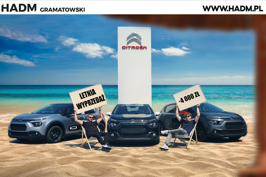 Letnia promocja HADM Gramatowski - Citroen C3 z rabatem 4000 zł! Letnia promocja HADM Gramatowski - Citroen C3 z rabatem 4000 zł!