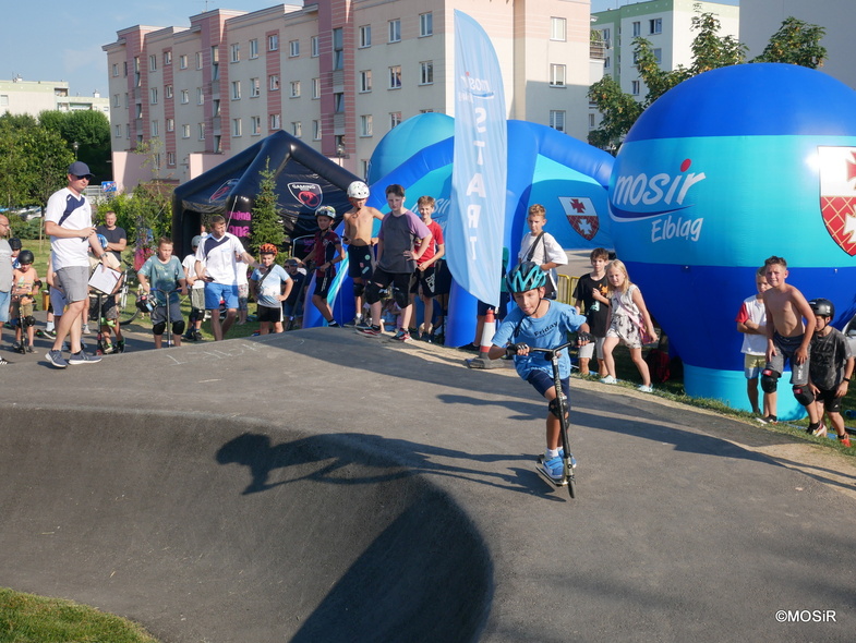 Elbląg, Hulajnogi jeździły na pumptracku