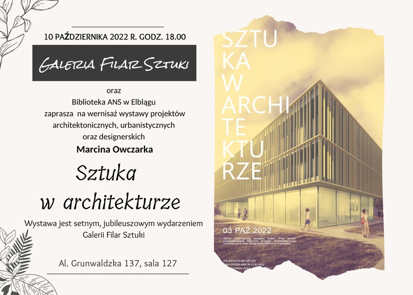 Elbląg, „Sztuka w Architekturze”. Wernisaż wystawy
