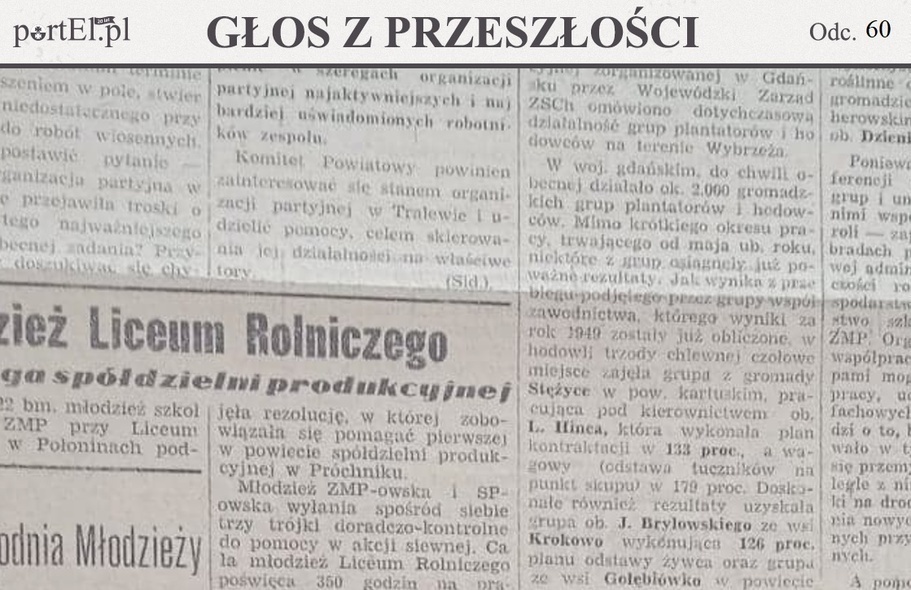 Elbląg, Głos Wybrzeża nr 89, 1950 r.