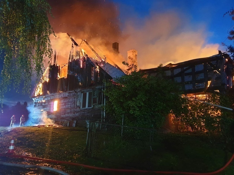 Elbląg, Pożar w Jelonkach. Nie żyje jedna osoba