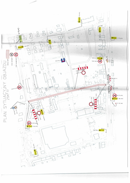 Elbląg, Prace drogowe na ul. Komeńskiego Elbląg, Prace drogowe na ul. Komeńskiego