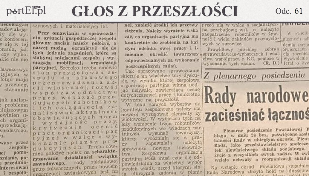 Elbląg, Głos Wybrzeża nr 90, 1950 r.