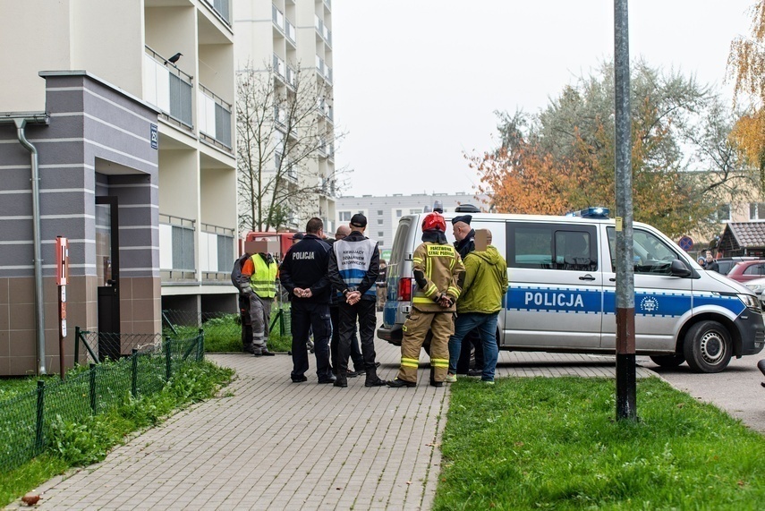 Elbląg, Akcja służb przy bloku na ul. Robotniczej,