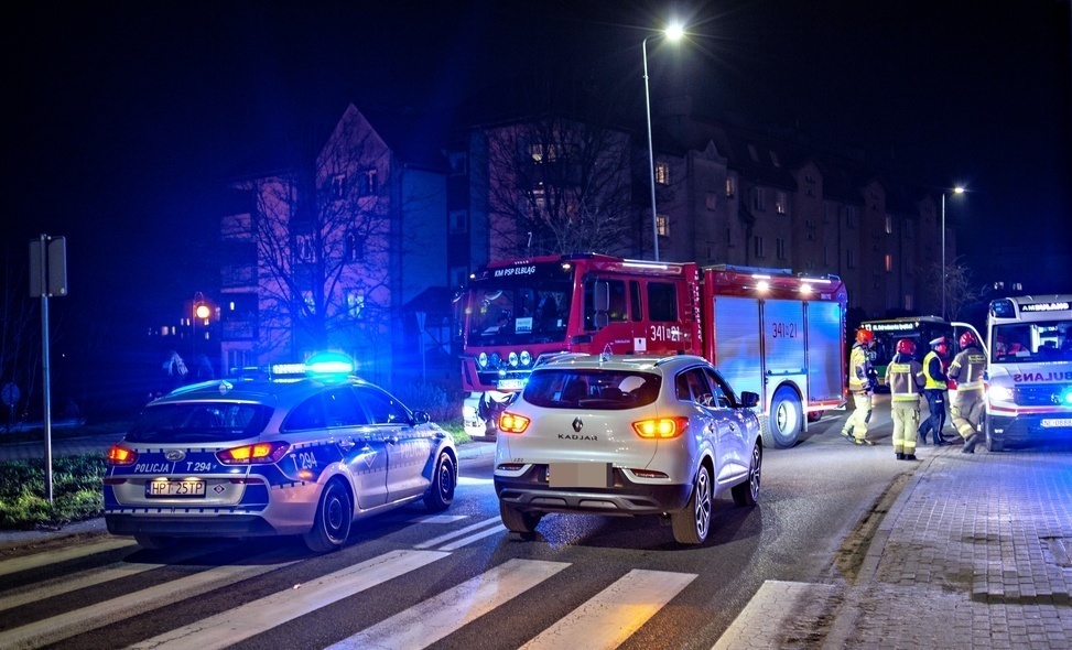 Elbląg, Potrącenie na przejściu dla pieszych
