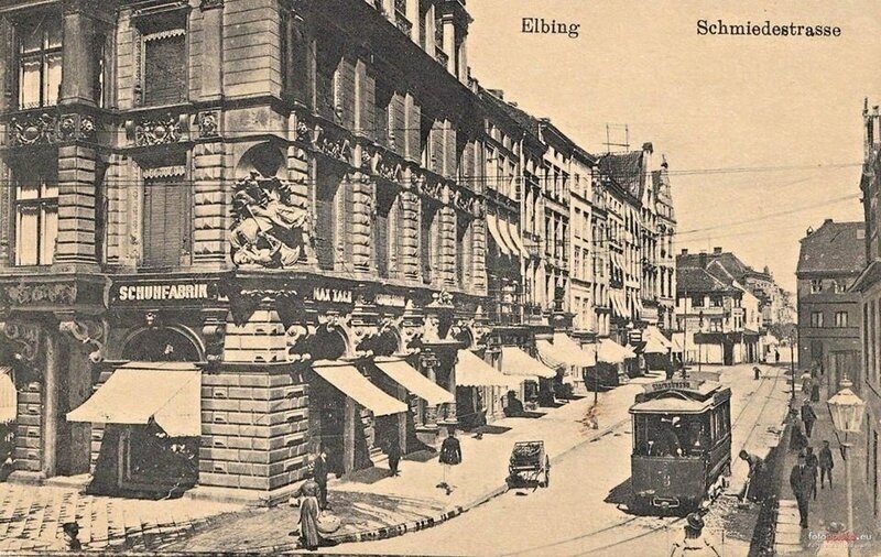 Elbląg, Elbing - Schmiedestrasse. Dzisiaj ul. Kowalska