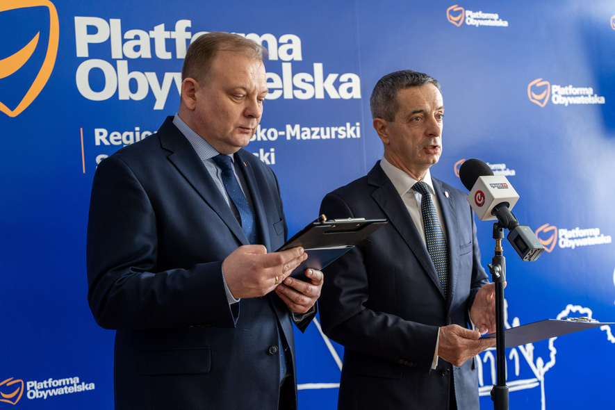 Elbląg, Konferencja prasowa Jerzego Wcisły i Michała Missana