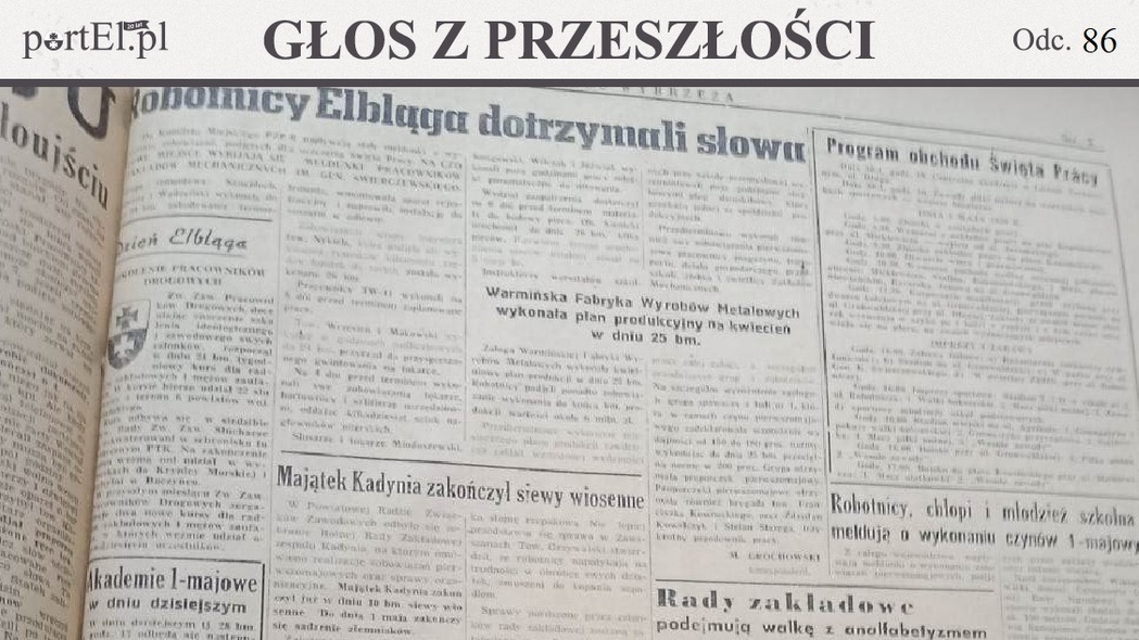 Elbląg, Głos Wybrzeża nr 115, 1950 r.