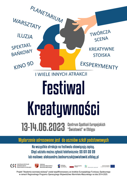 Elbląg, Atrakcje Festiwalu Kreatywności!