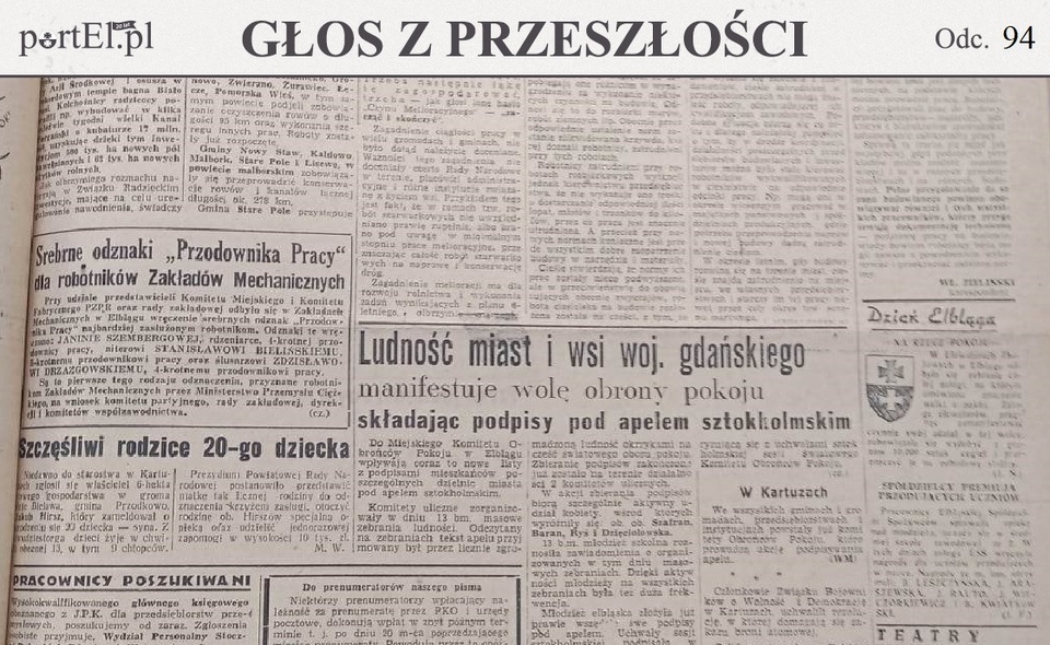 Elbląg, Głos Wybrzeża nr 133, 1950 r.