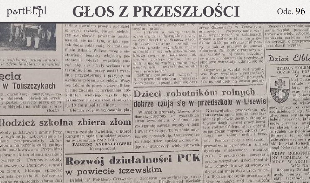 Elbląg, Głos Wybrzeża nr 137, 1950 r.