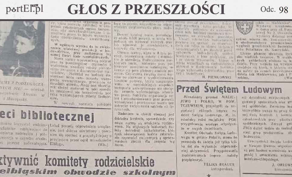 Elbląg, Głos Wybrzeża nr 141, 1950 r.