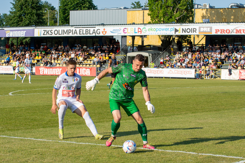 Elbląg, Jakub Branecki w meczu z rezerwami Śląska Wrocław