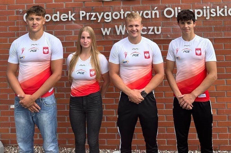 Elbląg, Igor Komorowski (od lewej), Julia Kot, Przemysław Rojek i Patryk Stasiełowicz z powołaniami na mistrzostwa świata