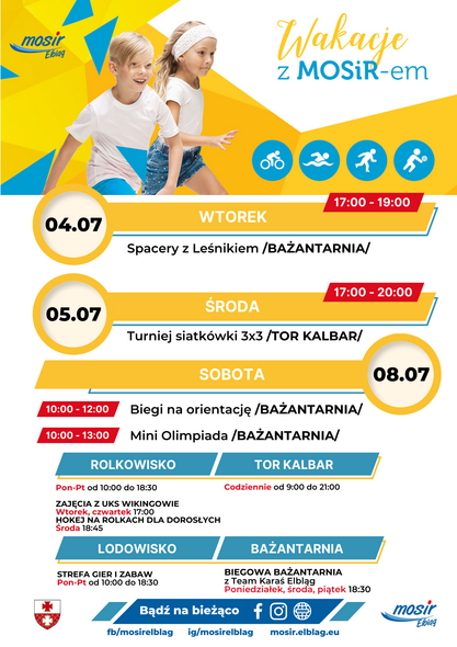 Elbląg, Spędź Wakacje z MOSiR-em