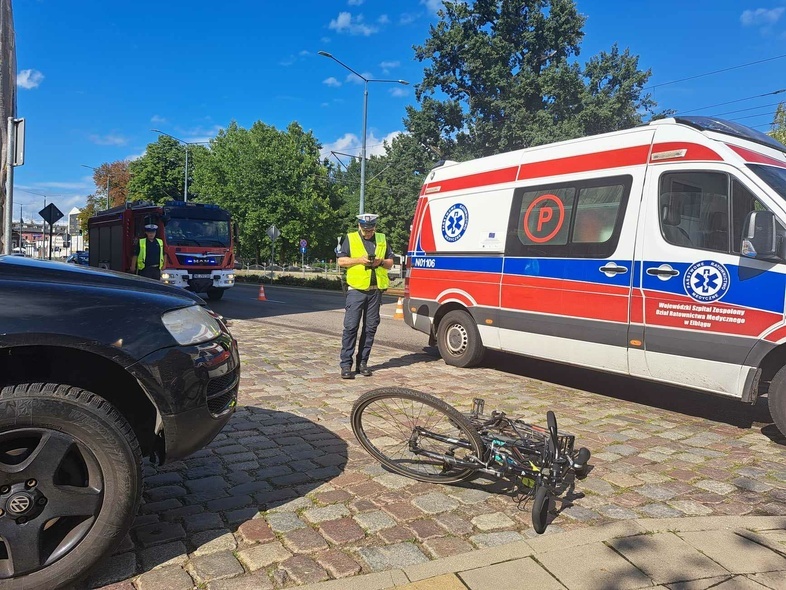 Elbląg, Potrącenie rowerzystki