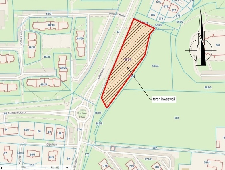 Elbląg, Tu powstanie park kieszonkowy (graf. UM Elbląg)