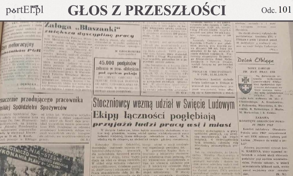 Elbląg, Głos Wybrzeża nr 144, 1950 r.