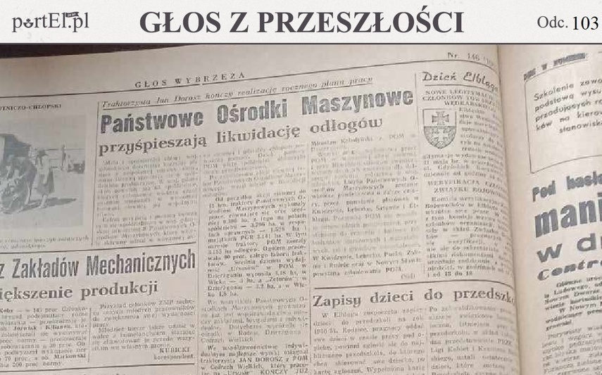 Elbląg, Głos Wybrzeża nr 146, 1950 r.