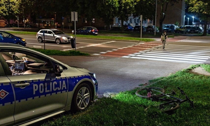 Elbląg, Potrącenie rowerzystki na Nowowiejskiej