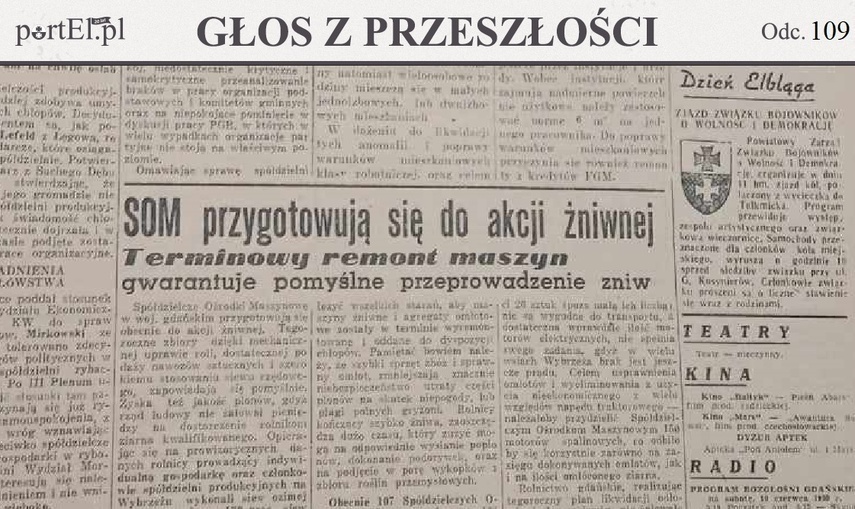 Elbląg, Głos Wybrzeża nr 158, 1950 r.