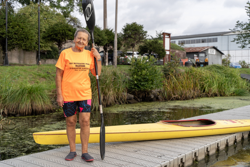 Elbląg, Jadwiga Nienałtowska - Swacha ze swoją maratonką Elbląg, Jadwiga Nienałtowska - Swacha ze swoją maratonką