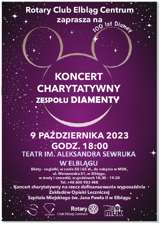 Elbląg, Koncert charytatywny zespołu Diamenty