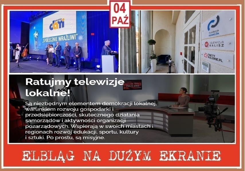 Elbląg, Na dużym ekranie o telewizjach lokalnych 