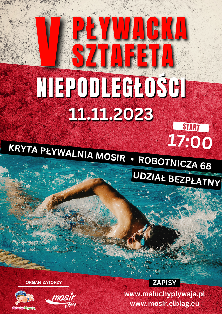 Elbląg, Pływacka sztafeta na Święto Niepodległości Elbląg, Pływacka sztafeta na Święto Niepodległości
