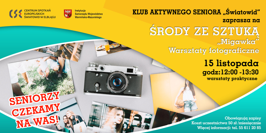 Elbląg, Migawka. Warsztaty fotograficzne dla seniorów