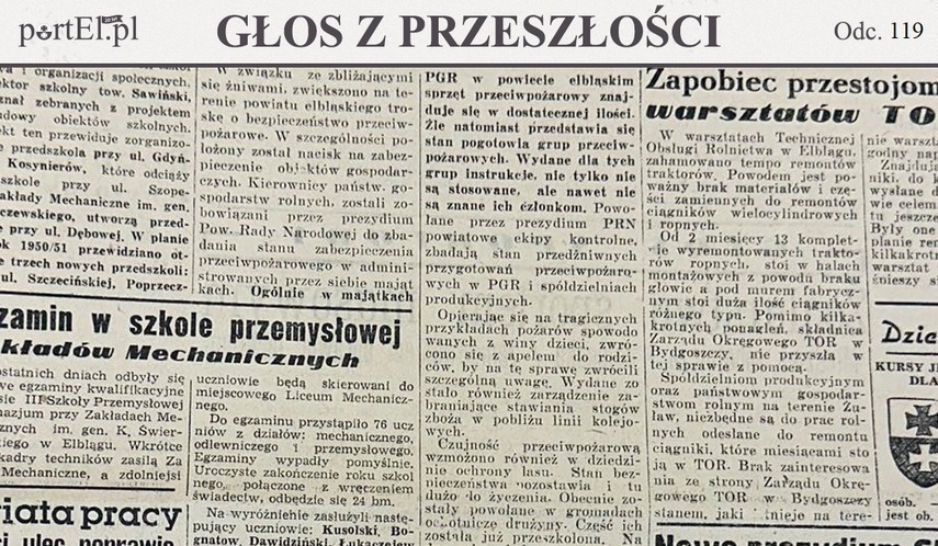 Elbląg, Głos Wybrzeża nr 172, 1950 r.