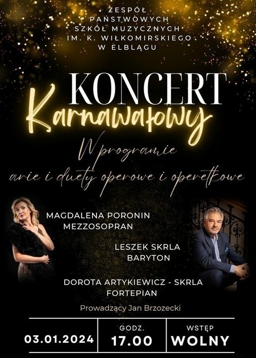 Elbląg, Koncert karnawałowy w szkole muzycznej