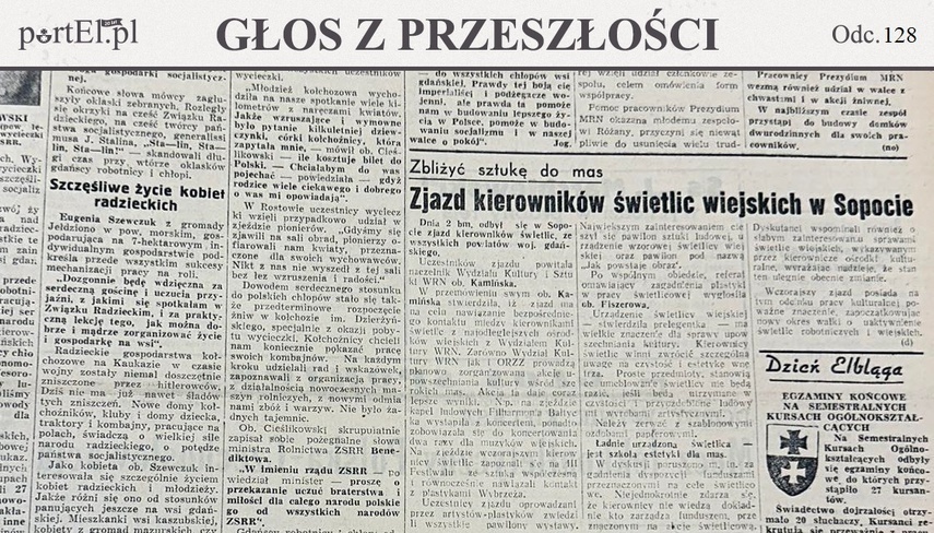 Elbląg, Głos Wybrzeża nr 181, 1950 r.