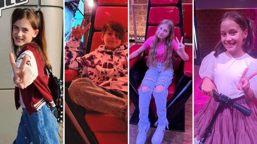 Elbląg, Od lewej: Julia, Hubert, Maja i Agata Elbląg, Od lewej: Julia, Hubert, Maja i Agata