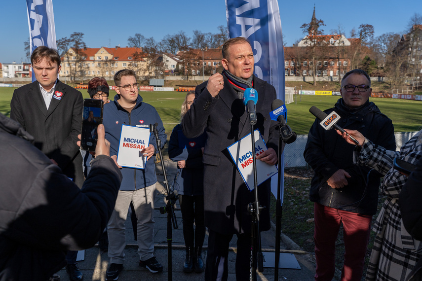 Elbląg, Michał Missan obiecuje stadion...