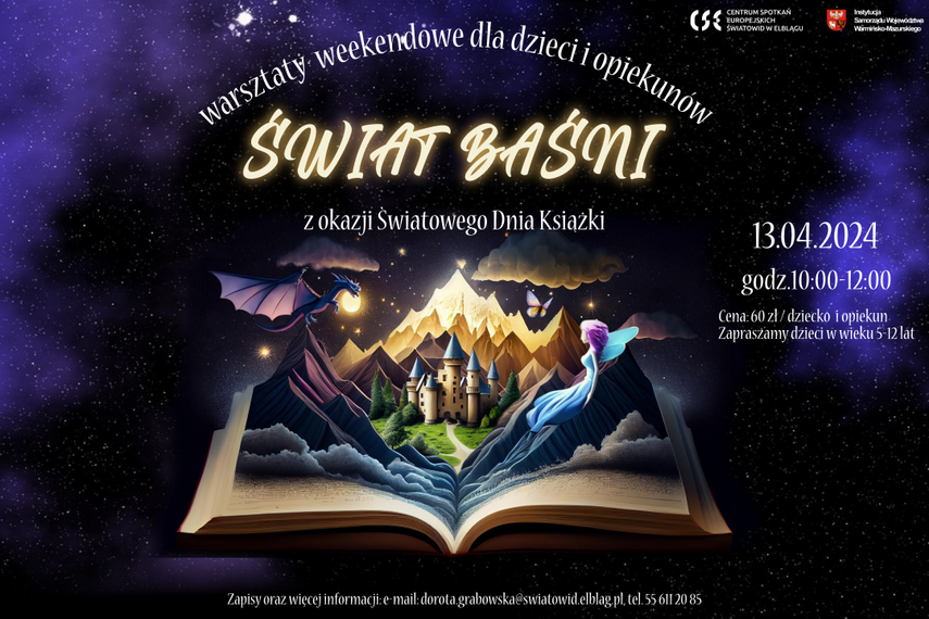 Elbląg, Warsztaty weekendowe dla dzieci i opiekunów: „Świat Baśni” Elbląg, Warsztaty weekendowe dla dzieci i opiekunów: „Świat Baśni”