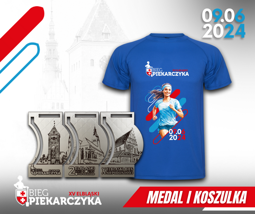 Elbląg, Zobacz koszulkę i medal na Bieg Piekarczyka Elbląg, Zobacz koszulkę i medal na Bieg Piekarczyka