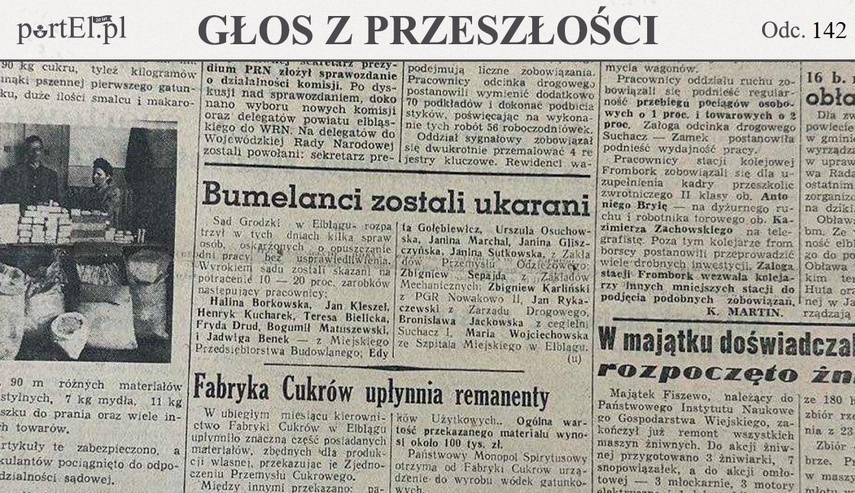 Elbląg, Głos Wybrzeża nr 192, 1950 r.